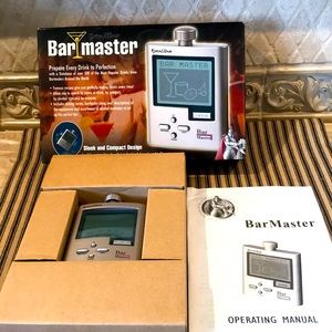 NIB Excalibur Bar Master with 500 Cocktail Recipes